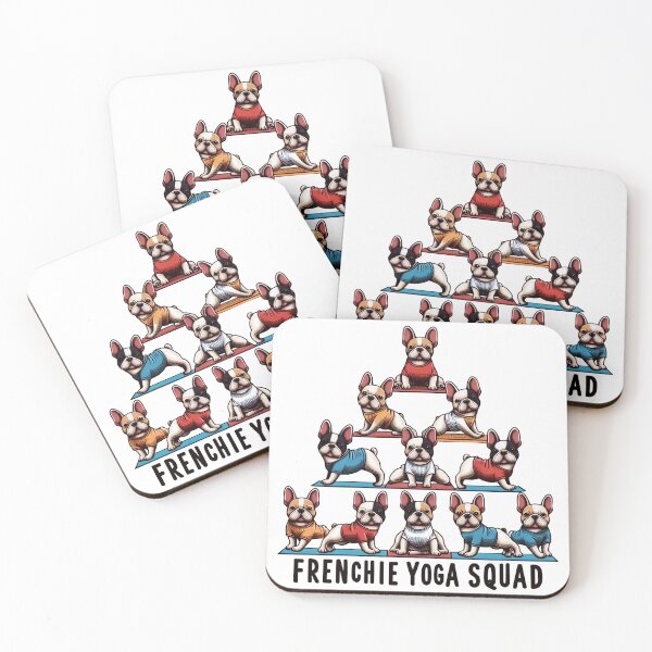 Item preview, Frenchie yoga squad designed and sold by CogniCraft.