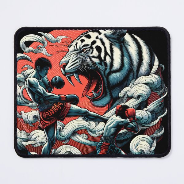 Item preview, Kickboxing Muay Thai Eye of the Tiger Fighter designed and sold by RedDesignSyc.
