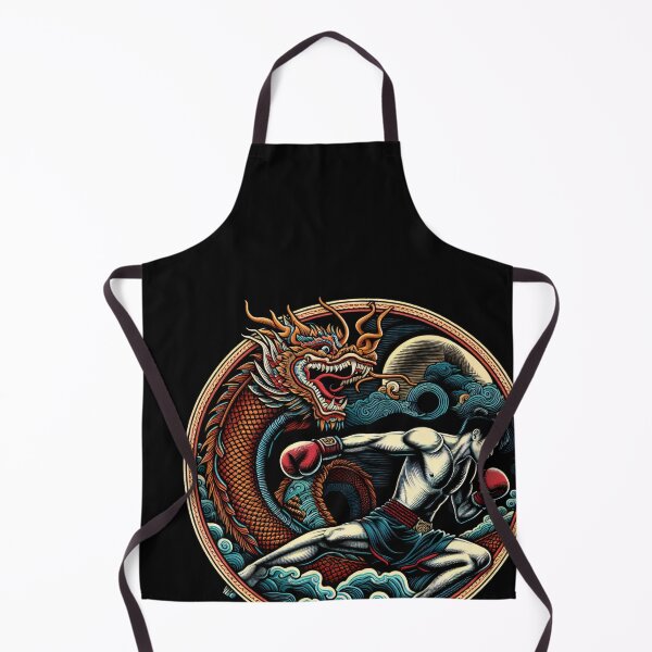 Item preview, Kickboxing Muay Thai Dragon Fighter designed and sold by RedDesignSyc.