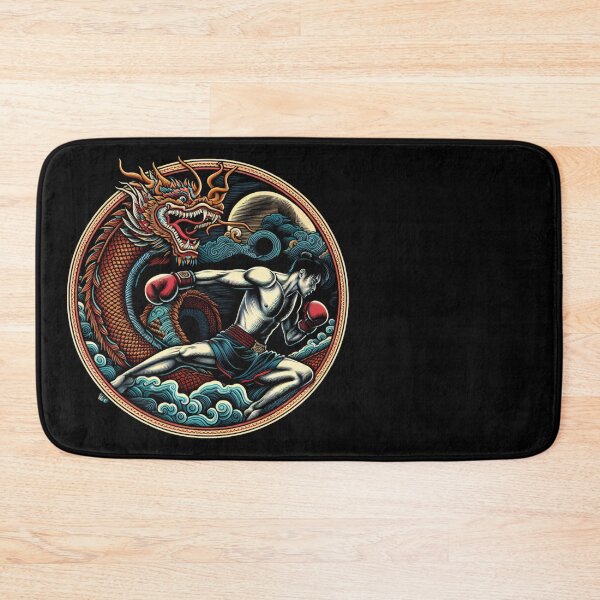 Item preview, Kickboxing Muay Thai Dragon Fighter designed and sold by RedDesignSyc.