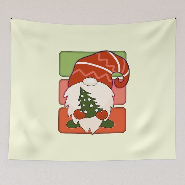 Item preview, Christmas Gnome Holding A Christmas Tree designed and sold by franktact.
