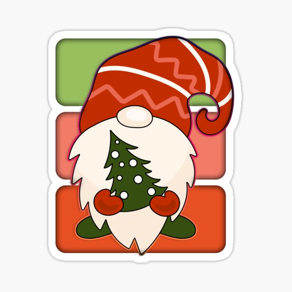 Item preview, Christmas Gnome Holding A Christmas Tree designed and sold by franktact.