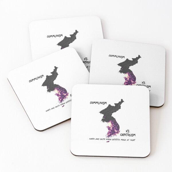 Item preview, North and South Korea Satellite Image at Night designed and sold by THOUGHTCRIMZ.