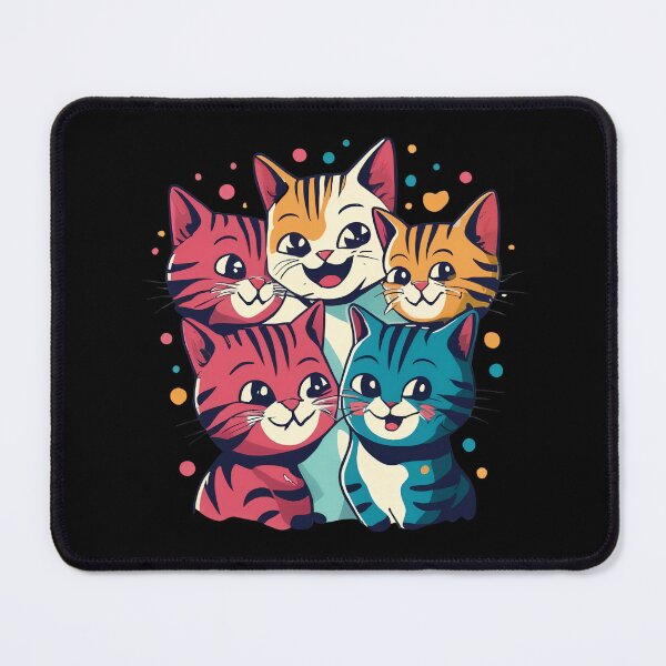 Aperçu de l'œuvre Visages de chat assortis créée et vendue par NNisu.