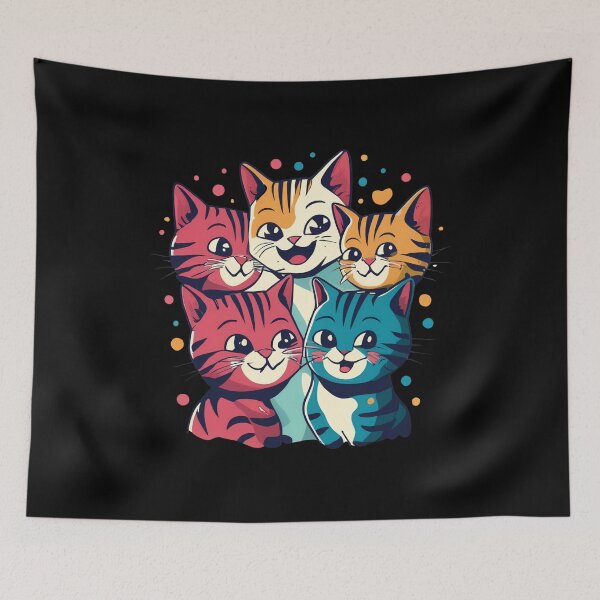 Item preview, Assorted Cat Faces designed and sold by NNisu.