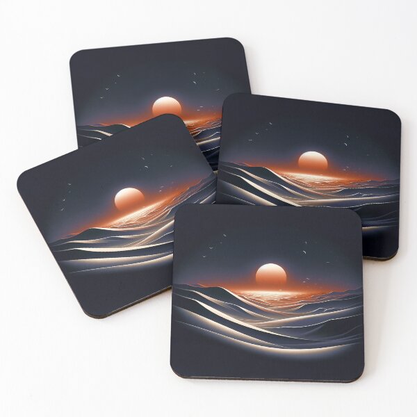 Item preview, Sardonic Sunrise: Ethereal Desert in Minimal Style designed and sold by ByDigitalDream.