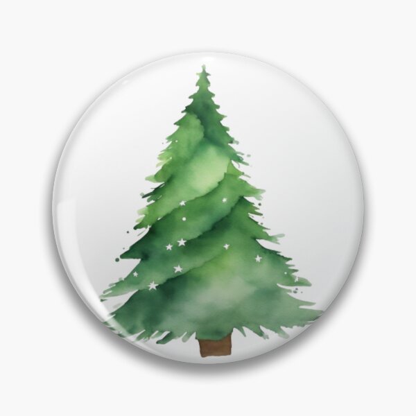 Item preview, Watercolor Christmas Tree designed and sold by GypsyGarou.