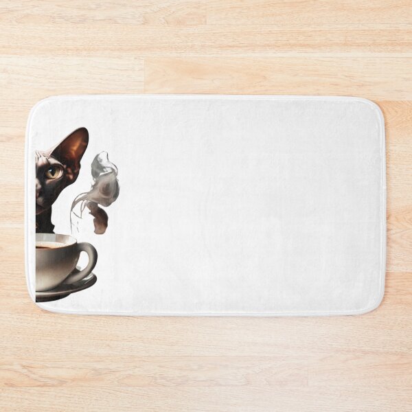 Item preview, Peeking Cat Drinking Coffee Funny Gifts For Cat Lovers Aesthetic For Sphinx Cat Owners  designed and sold by MatthewViews.