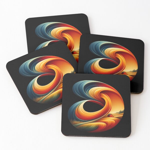Item preview, Energetic Rural Dance: Neoclassical Vibrance Abstract Art designed and sold by ByDigitalDream.