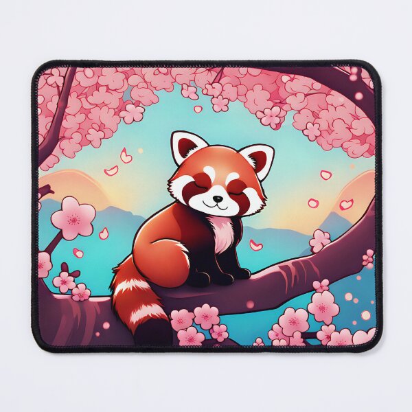 Item preview, Red Panda in Cherry Blossom Tree designed and sold by TortugaIsland.