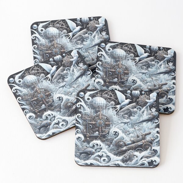 Item preview, Steampunk Marine Life: Comic Renaissance Vibes designed and sold by ByDigitalDream.