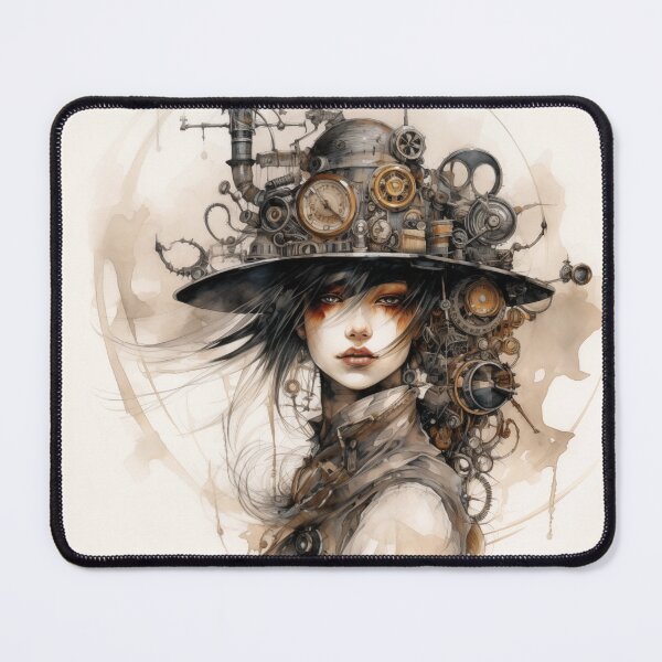 Item preview, Steampunk Woman - Vintage - Profile - 01 designed and sold by ChinoJay.