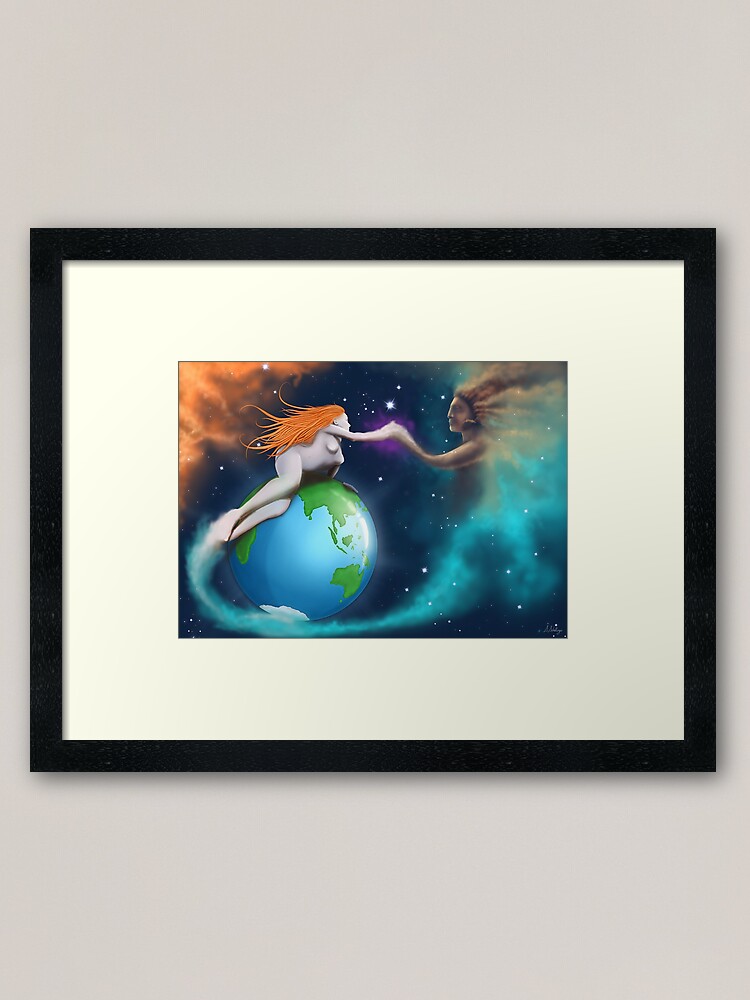 Thumbnail 1 of 7, Framed Art Print, Mother Earth Father Sky designed and sold by schellings.