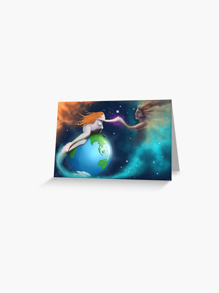 Thumbnail 1 of 2, Greeting Card, Mother Earth Father Sky designed and sold by schellings.