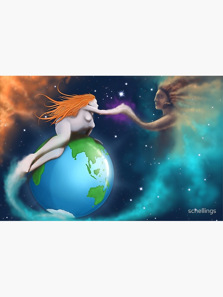 Thumbnail 2 of 2, Laptop Sleeve, Mother Earth Father Sky designed and sold by schellings.