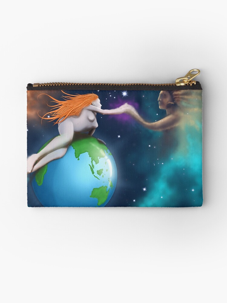 Thumbnail 1 of 4, Zipper Pouch, Mother Earth Father Sky designed and sold by schellings.