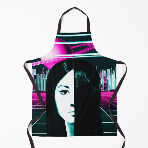 Item preview, Vaporwave Retrowave Landscape Girl designed and sold by kandycoded.