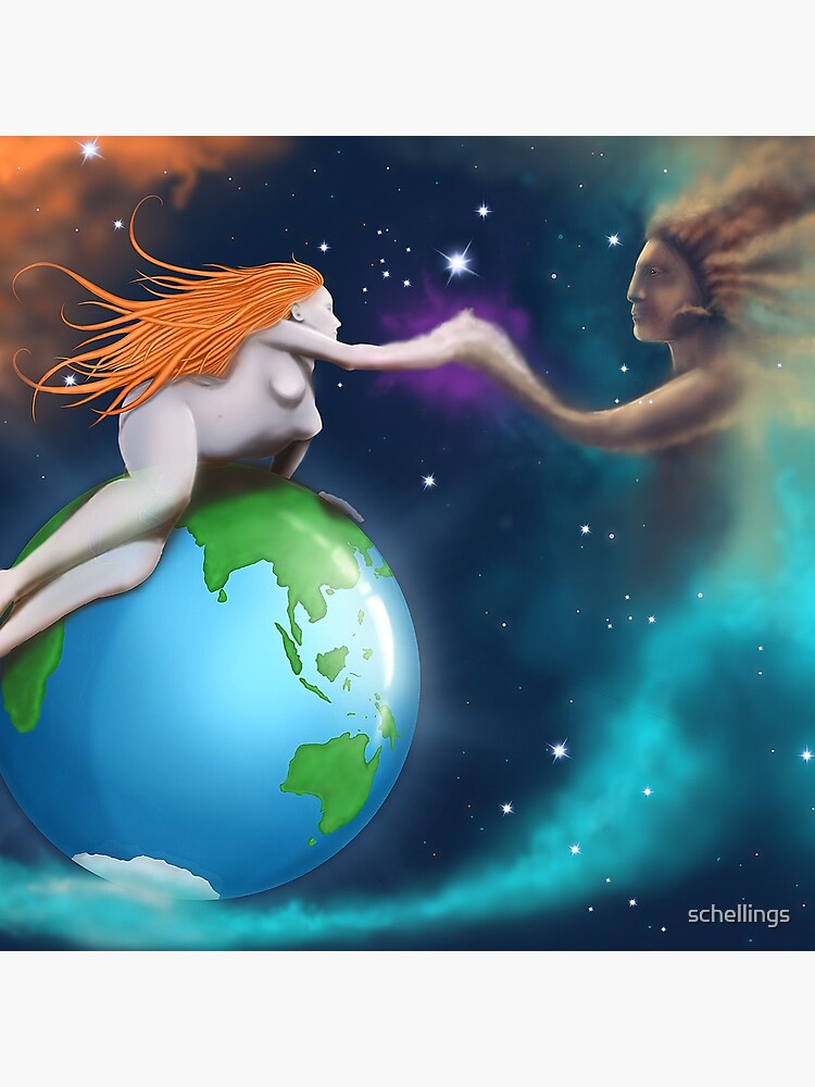 Thumbnail 5 of 5, Acrylic Block, Mother Earth Father Sky designed and sold by schellings.