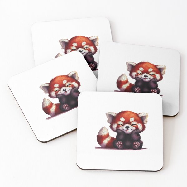 Item preview, Blissful Red Panda: Cozy Contentment designed and sold by KateBlakeO.