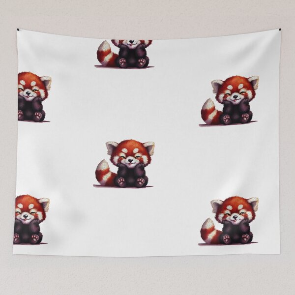 Item preview, Blissful Red Panda: Cozy Contentment designed and sold by KateBlakeO.