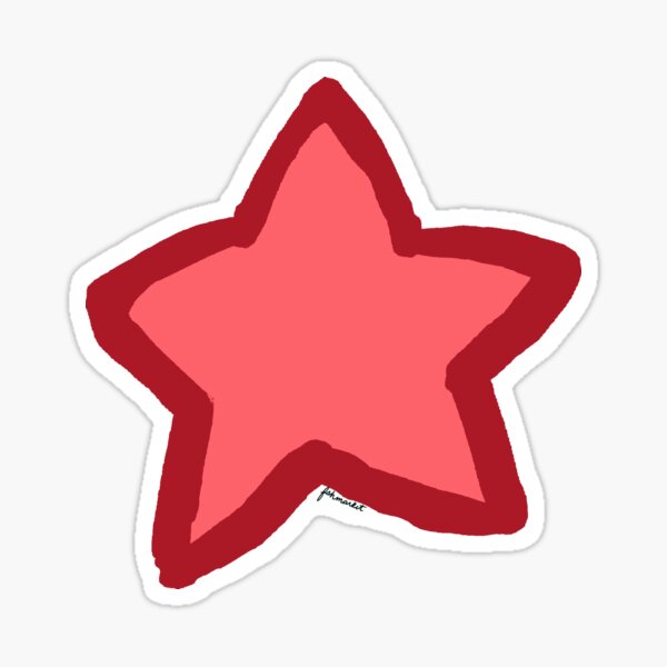 RED STAR - Y2k - Sticker