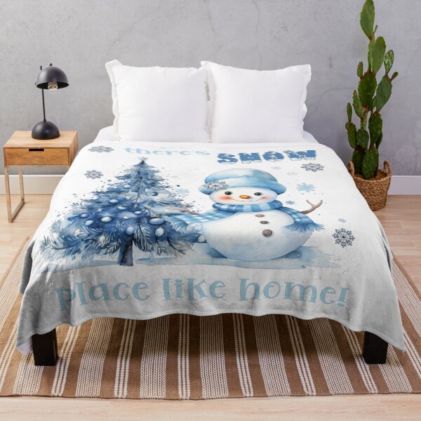 Item preview, Retro Vintage Snowman Blue Christmas designed and sold by TeesFashion.