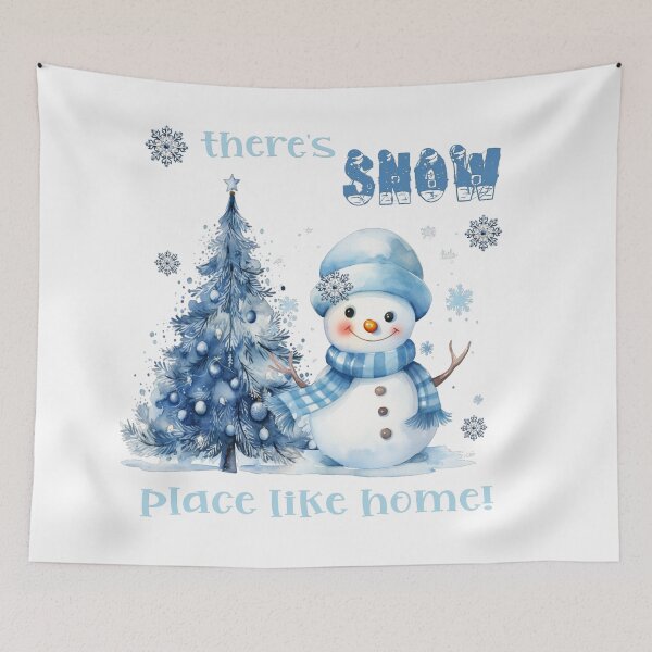 Item preview, Retro Vintage Snowman Blue Christmas designed and sold by TeesFashion.