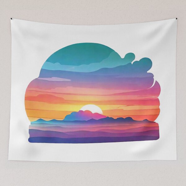 Item preview, Vivid Horizons: Capturing Sunset's Essence in Gradients (199) designed and sold by WASjourney.
