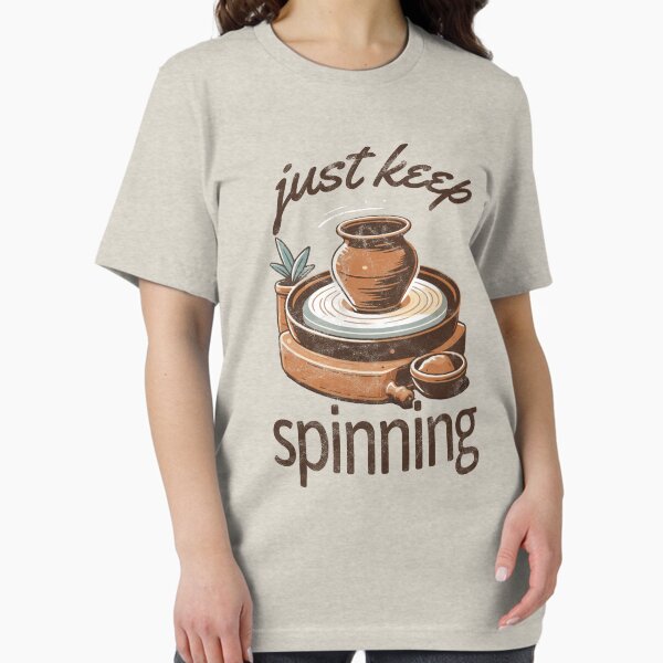 Item preview, Just Keep Spinning Clay Pot for Pottery Lovers designed and sold by BoundlessWorks.