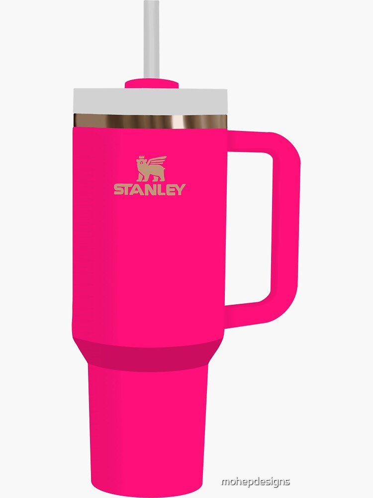 Stanley Quencher Flowstate Tumbler Sticker (black) Sticker for Sale by  karepear7