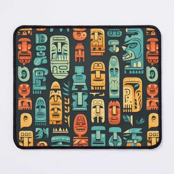 Item preview, Awesome Easter Island Statues like pattern designed and sold by Sp3ctrumOfColor.