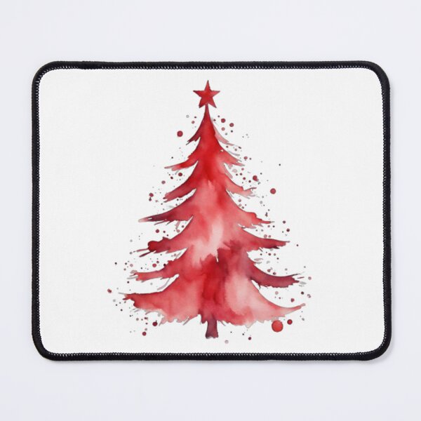 Item preview, Red Watercolor Holiday Tree designed and sold by GypsyGarou.