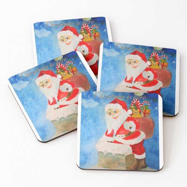 Item preview, SantaKlaus Christmas is here designed and sold by TeresaTeranArt.