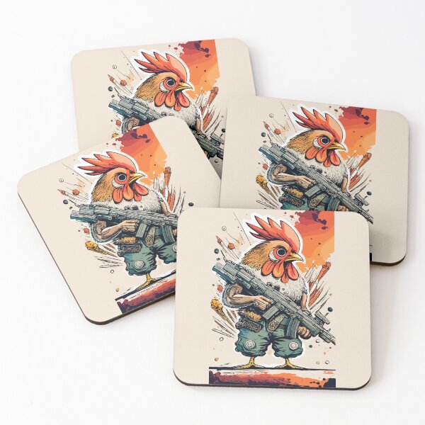 Item preview, Heavily Armed Muscular Chicken  designed and sold by Sketch-Shack.
