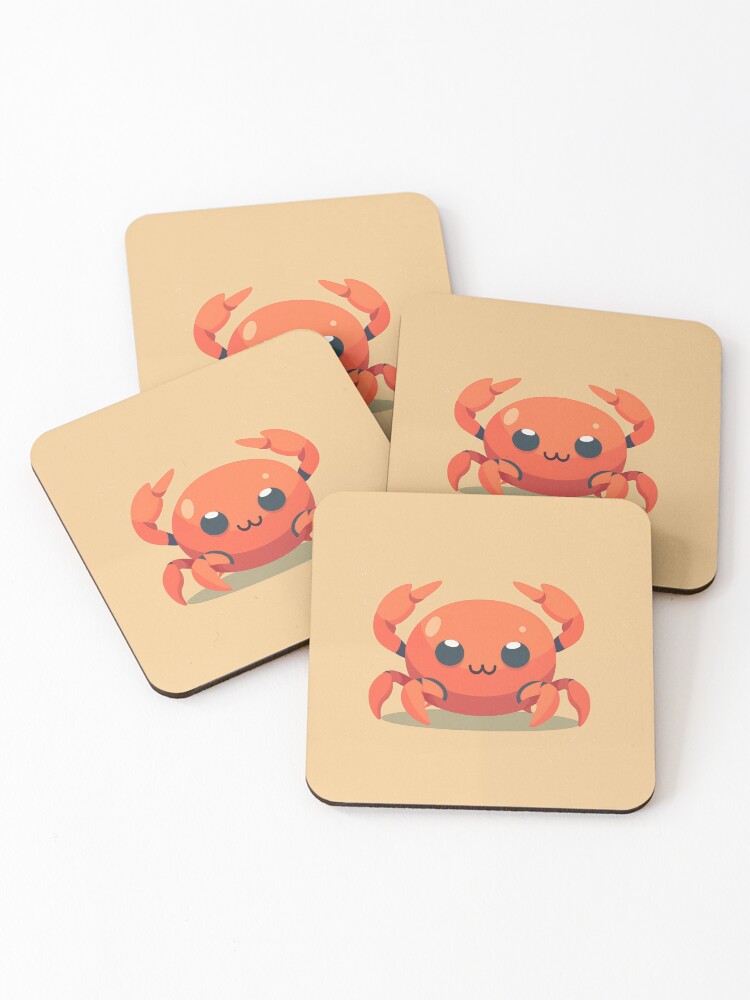 Imagen 1 de 5, Posavasos (lote de 4) con la obra Crab, diseñada y vendida por Print-Patterns.