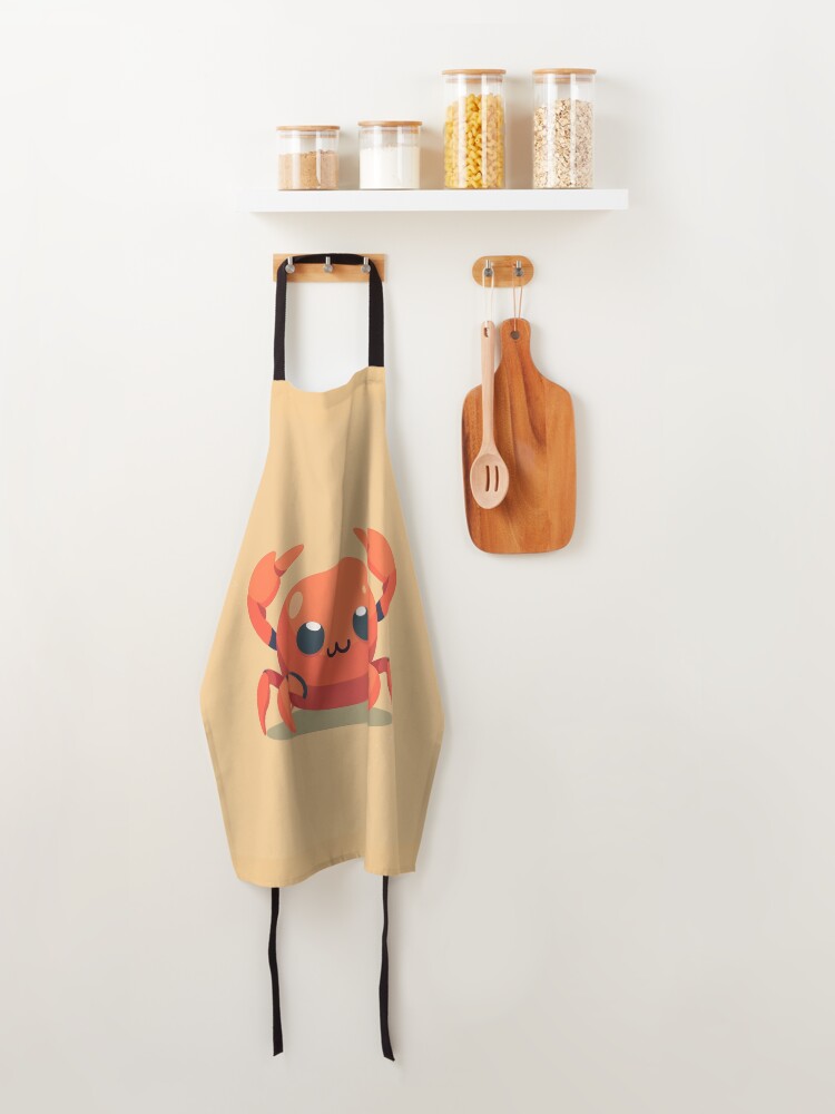 Aperçu 4 sur 6. Tablier avec l'œuvre Crab créée et vendue par Print-Patterns.