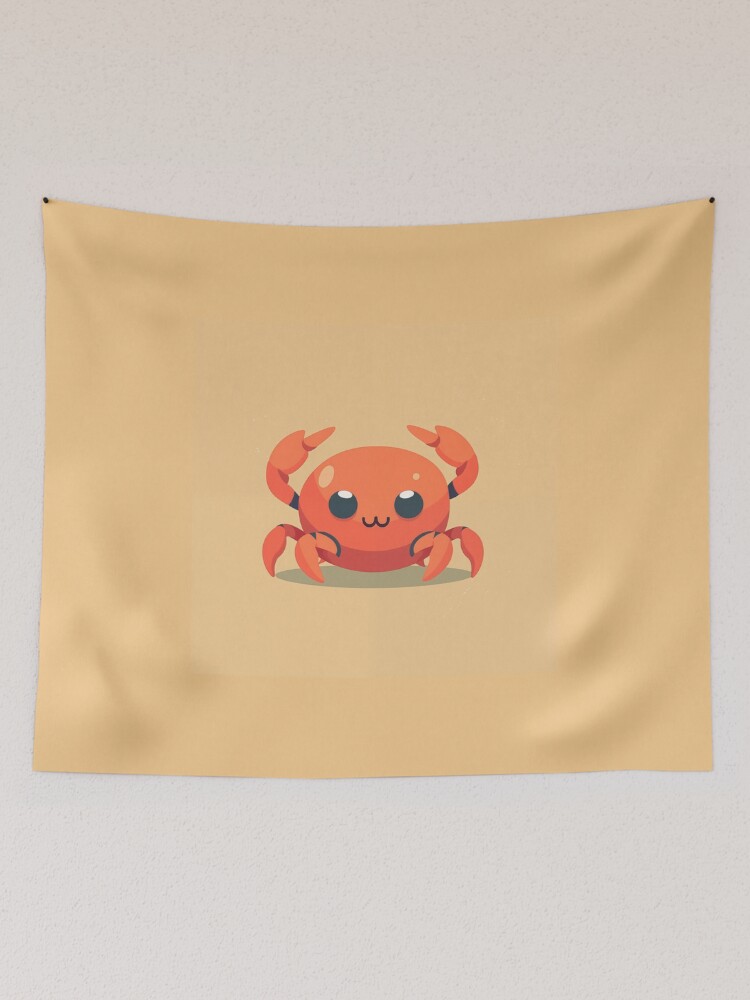 Aperçu 2 sur 3. Tentures avec l'œuvre Crab créée et vendue par Print-Patterns.