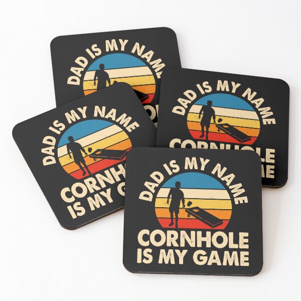 Item preview, Dad Is My Name Cornhole Is My Game Retro Design For Father's Day - Baggo Bean Bag Toss Game - Funny Cornhole Player Vintage designed and sold by naworas.