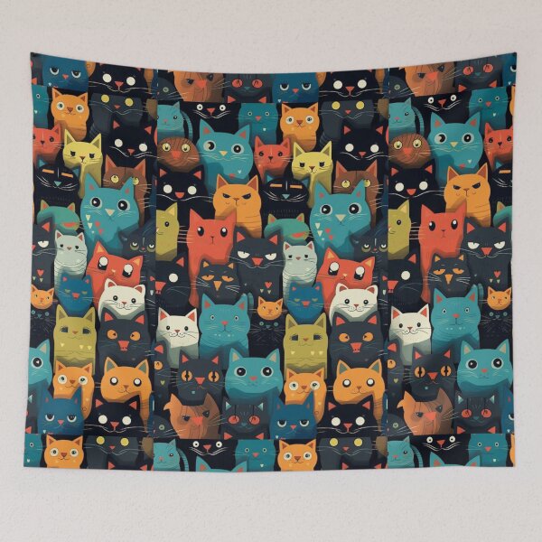 Item preview, Whiskered Wonders: A Playful Compilation of Cute Kittens, Memes, and Aesthetic Delights in the Feline Kingdom designed and sold by ArtVibes Hub ⭐⭐⭐⭐⭐.