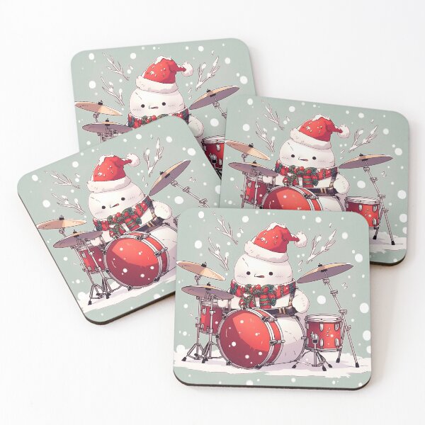 Item preview, Snowman Playing the Drums designed and sold by dcrc.