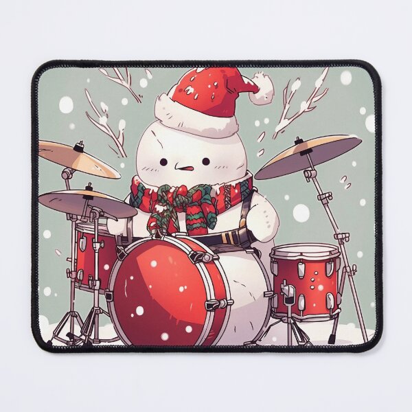 Item preview, Snowman Playing the Drums designed and sold by dcrc.