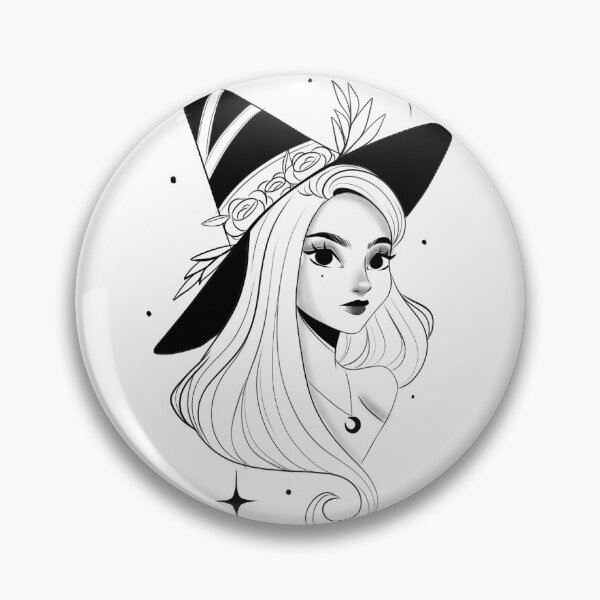 Item preview, mystical witch designed and sold by Nica Criativa.