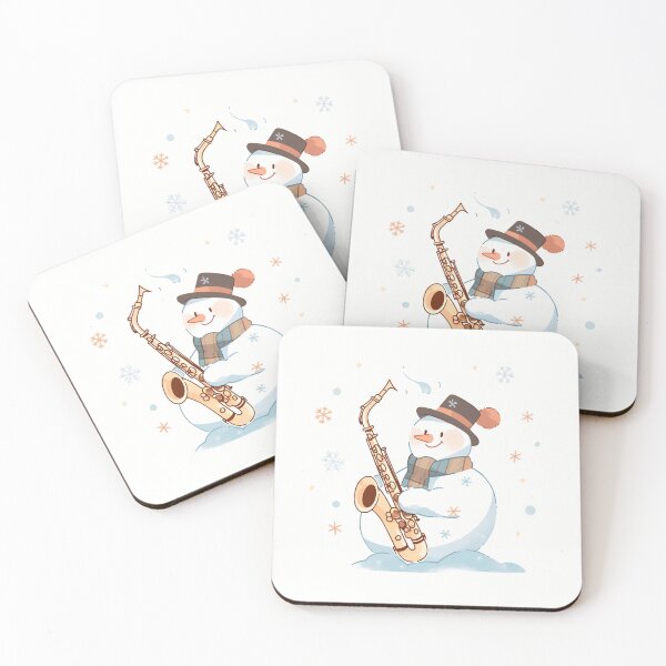 Item preview, Snowman Playing the Saxophone designed and sold by dcrc.