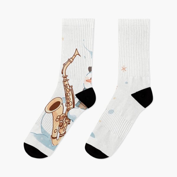 Item preview, Snowman Playing the Saxophone designed and sold by dcrc.