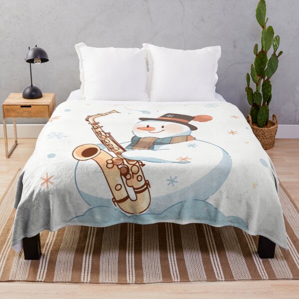 Item preview, Snowman Playing the Saxophone designed and sold by dcrc.