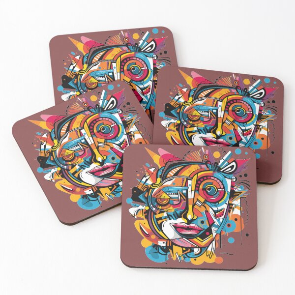 Item preview, Cubic Graffiti - Colourful designed and sold by Griffin Door.