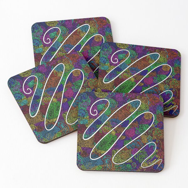 Item preview, Rainbow Zentangle Square designed and sold by bottlecapcello.