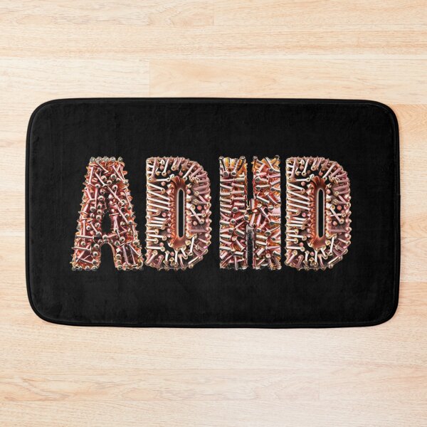 Item preview, The ADHD inscription made of copper parts. designed and sold by My-fake-places.