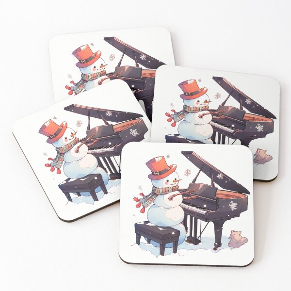 Item preview, Snowman Playing the Piano designed and sold by dcrc.