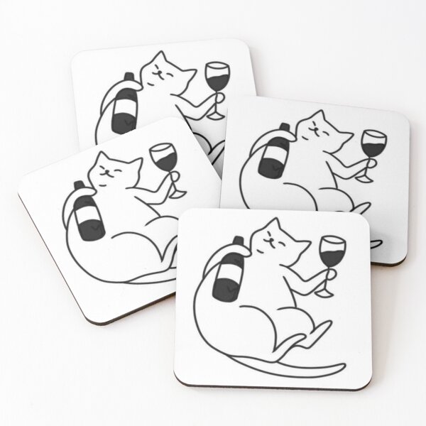 Item preview, wine cat designed and sold by kaizen x malena.